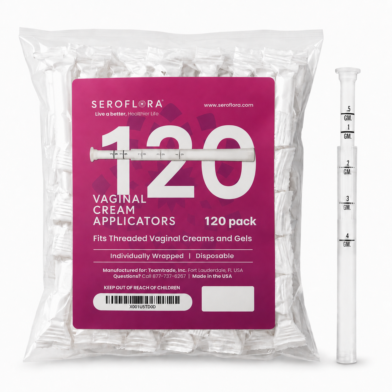 Disposable Vaginal Cream Applicators  for Premarin, Estace & many others (15 Pack)
