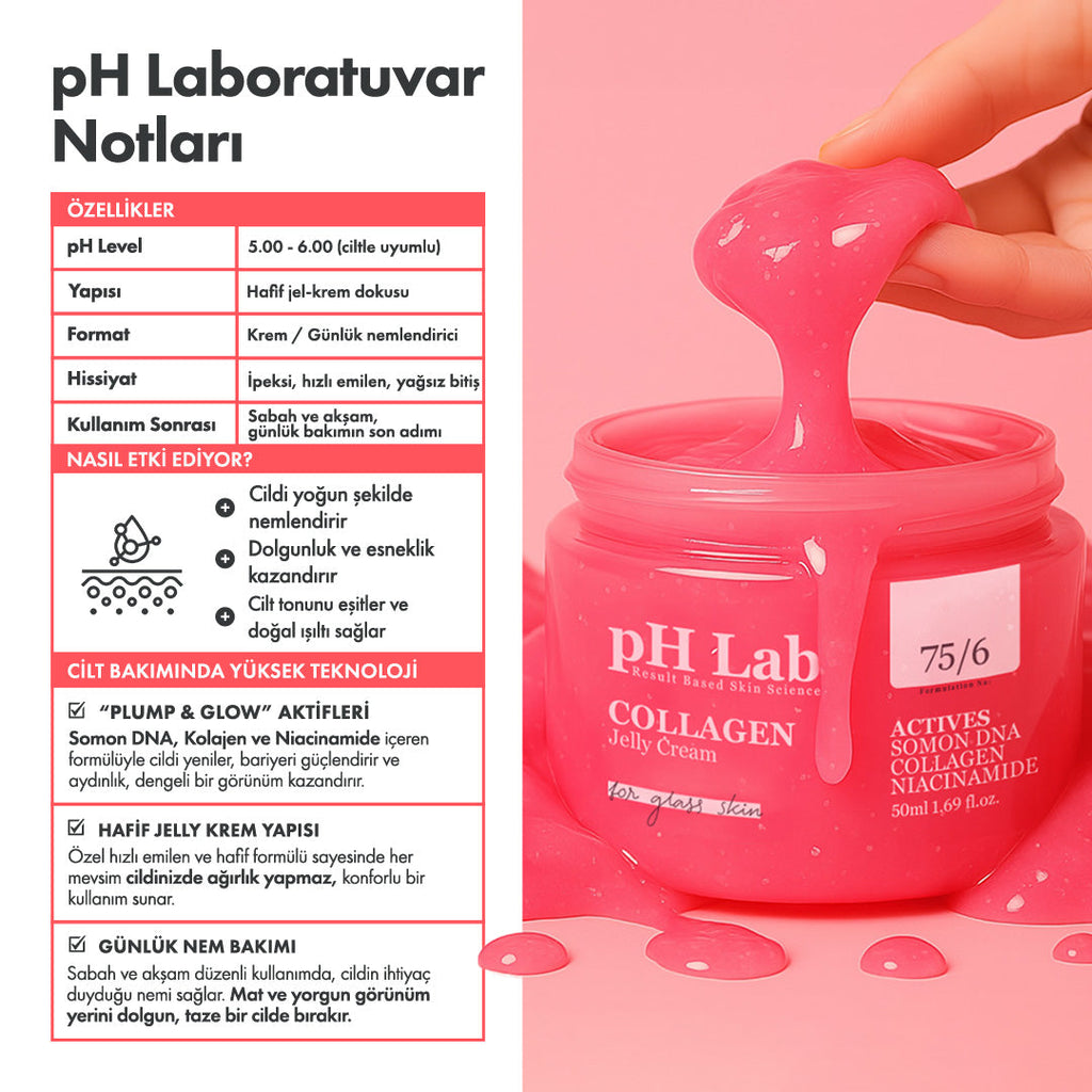 PHLab Collagen Jelly Cream, Salmon DNA & Niacinamide Moisturizer, 50ml