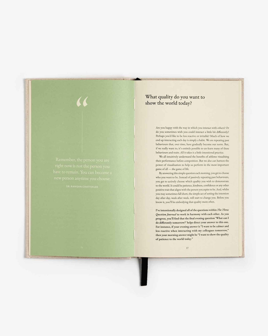 The Three Question Journal - Linen