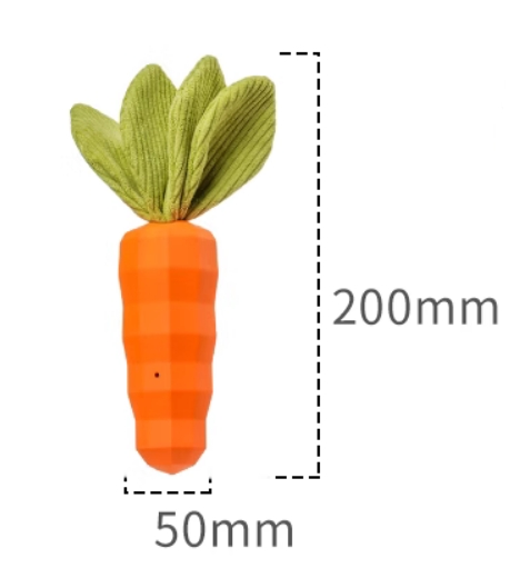 Dog Toy-Carrot-Orange-1 piece