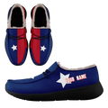 Personalized USA Flag Sneakers, Custom Stars and Stripes Loafer Shoes, Fur Lining Shoe, Pride in Comfort,FN042-24020304-5b