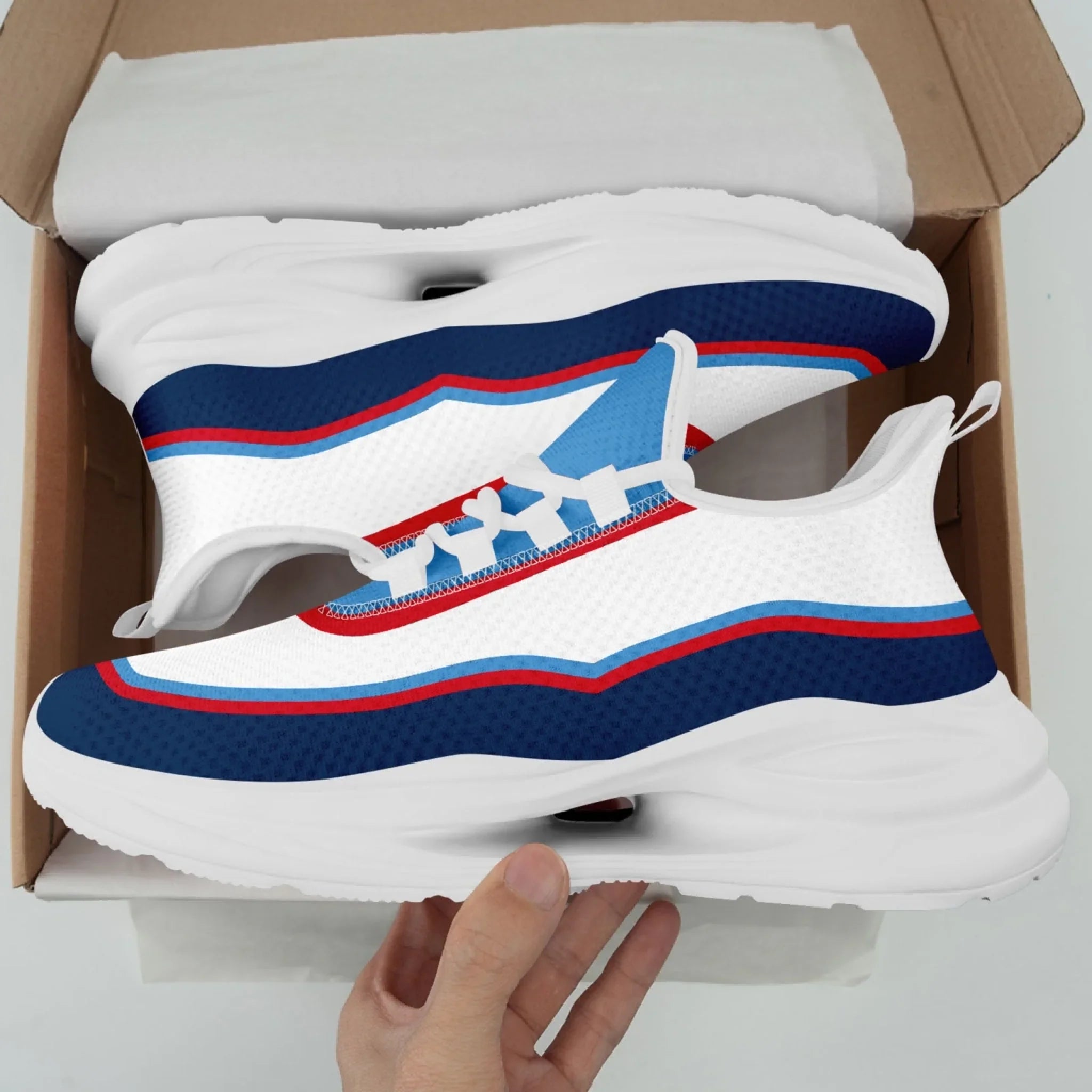 Personalized Branded Sneakers for Teams,Corporate Logo Walking Shoes, Breathable Unisex Shoes