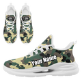 Personalized Camo Style Shoes, Military-Inspired Sneakers, Breathable and Lightweight Camouflage Sneakers