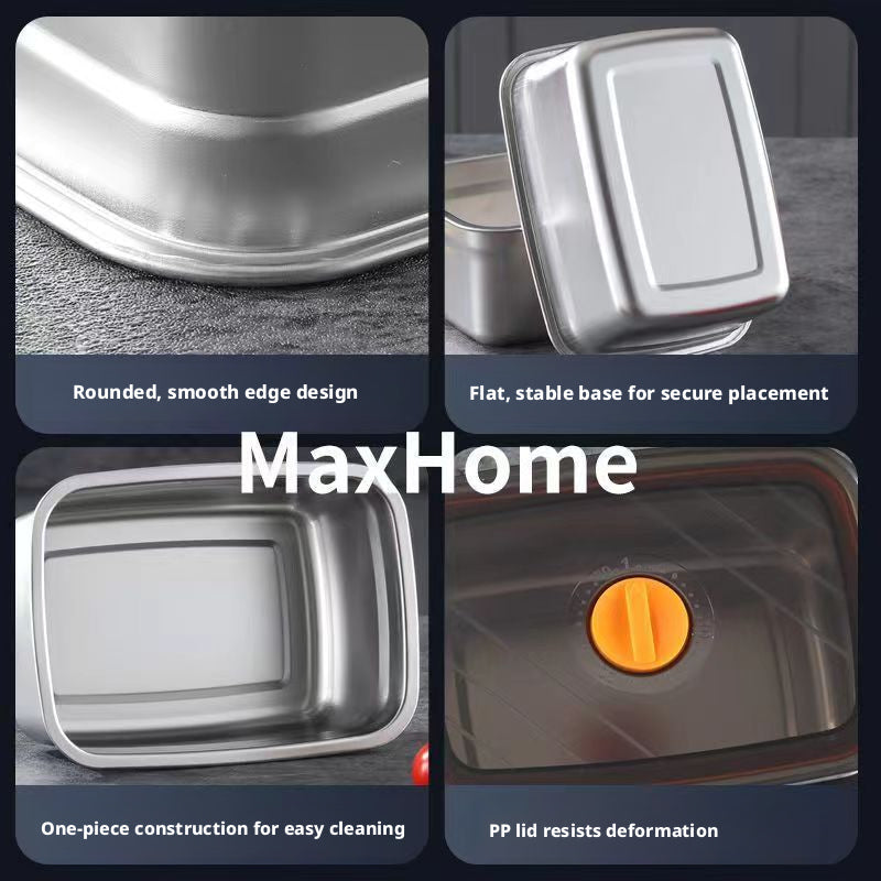 Stainless steel 316 crisper-small 600ML-with sealing lid-1 piece