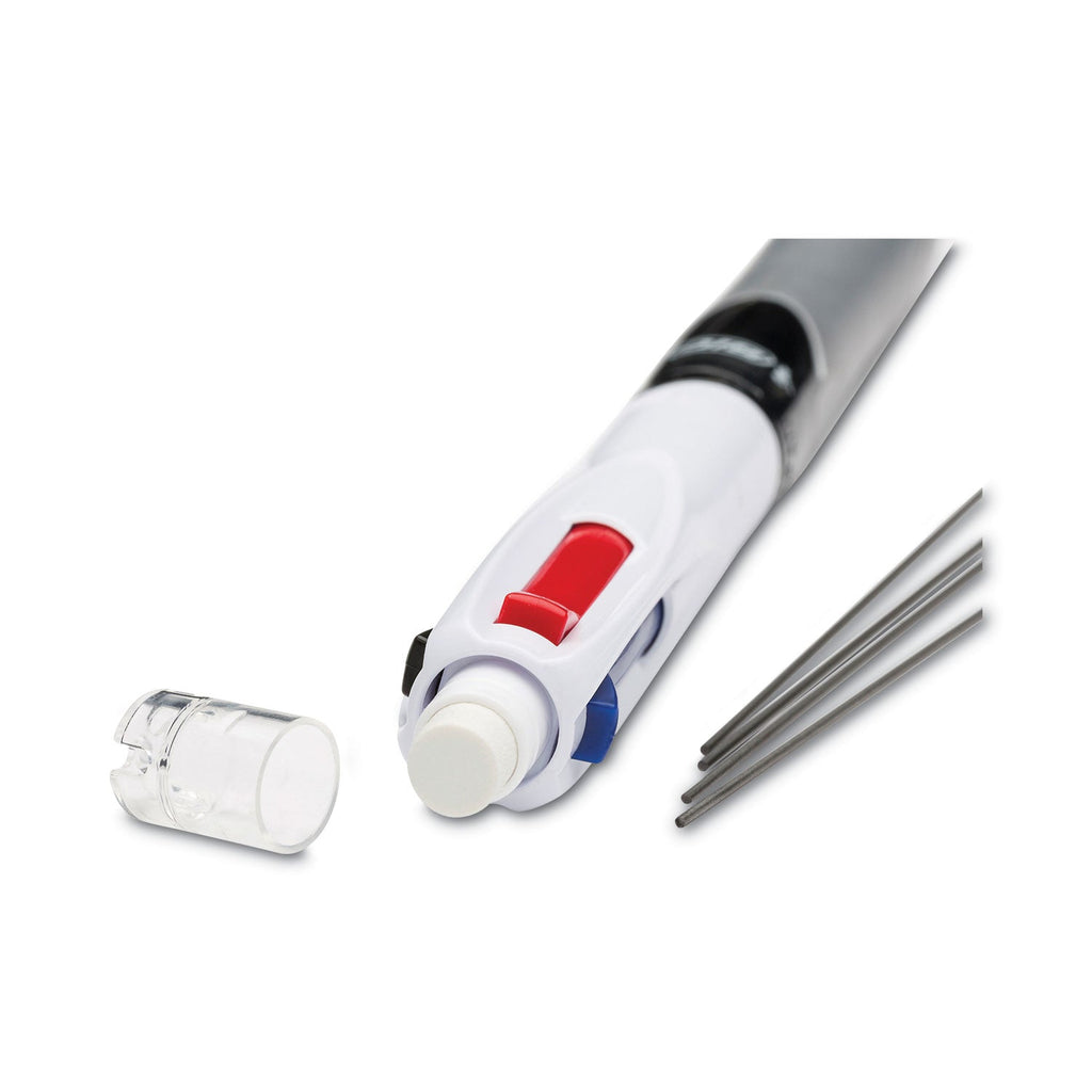 BIC 4-Color 3 + 1 Multi-Color Ballpoint Pen/Pencil, Retractable, 1 mm Pen/0.7 mm Pencil, Black/Blue/Red Ink, Gray/White Barrel