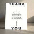 Acknowledging The Help Of Others