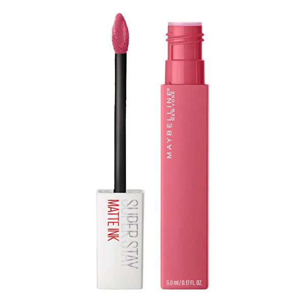 Maybelline Super Stay Matte Ink Liquid Lipstick - Long-Lasting Matte Finish, Resistant to Eating & Drinking, Available in Various Pink Shades
