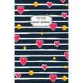 Valentine's Hearts Dot Grid Bullet Journal: Dot Grid Bullet Journal Notebook - Bullet Planner, Dot Journal, Dotted Paper for Writing Diary, Notes, Ske - Paperback