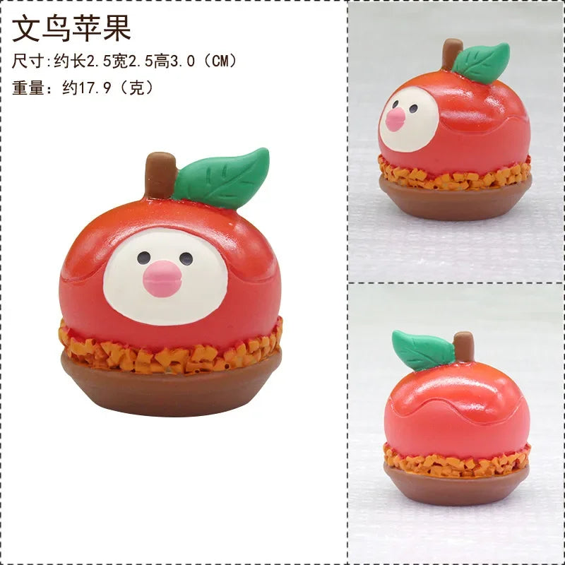 Zakka Figures Christma Janpese Creative Exquisite Matte Christmas Resin Small Decoration Swan Puff Ukulele Sled Sofa Reindeer