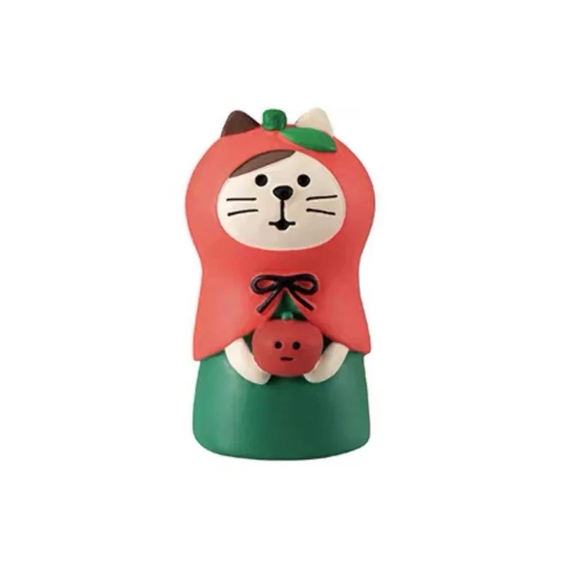 Zakka Figures Christma Janpese Creative Exquisite Matte Christmas Resin Small Decoration Swan Puff Ukulele Sled Sofa Reindeer