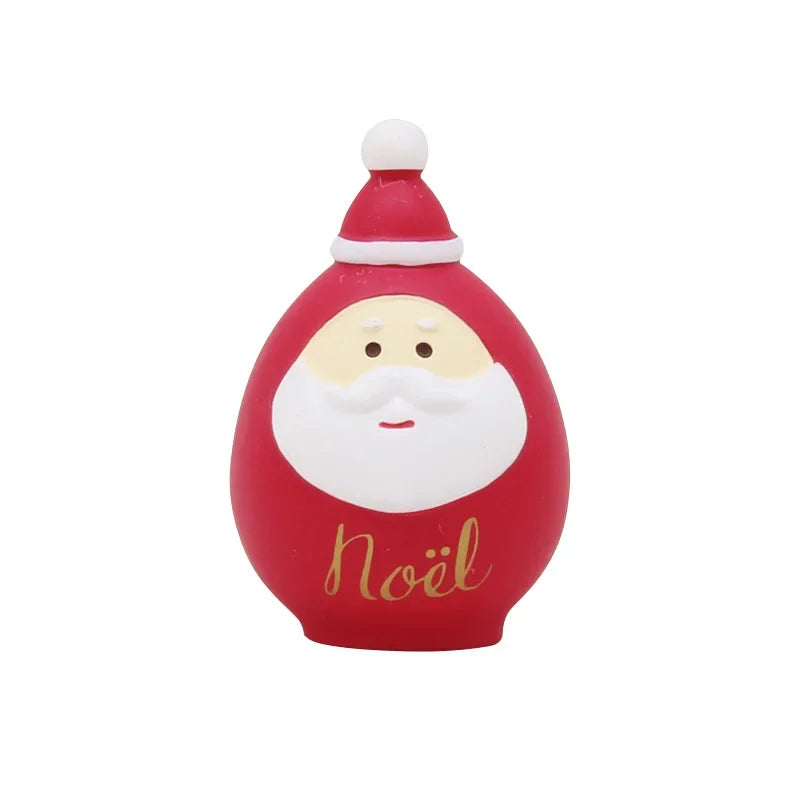 Zakka Figures Christma Janpese Creative Exquisite Matte Christmas Resin Small Decoration Swan Puff Ukulele Sled Sofa Reindeer