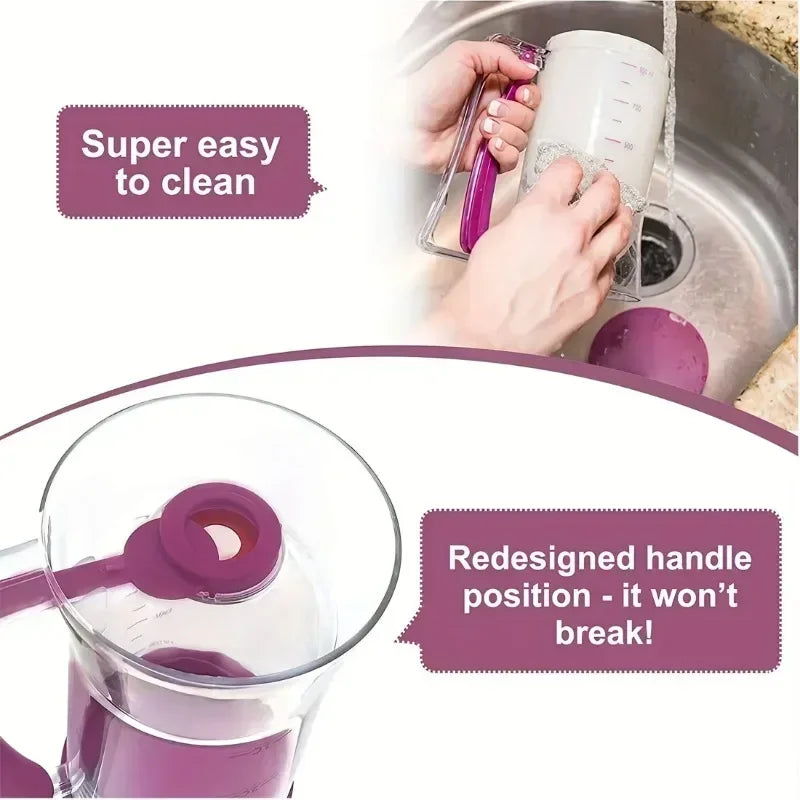 1 Pc Pancake Cupcake Batter Dispenser, Collapsible Batter for Cupcakes, Waffles, Muffin Mixes or Any Baked Goods