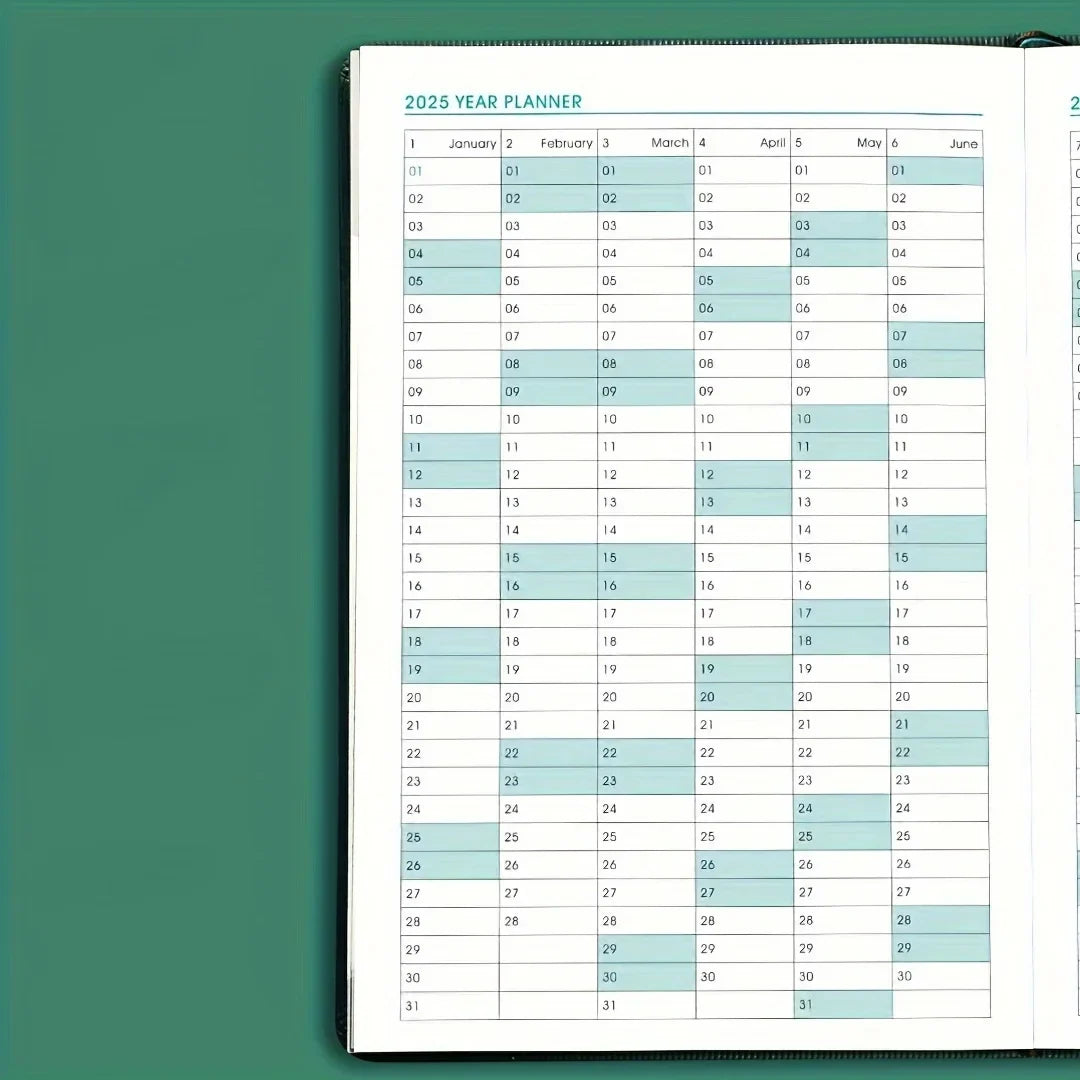 365 Day One Page Per Day 2025 New Calendar Log for Self Discipline and Time Management with 400 Pages