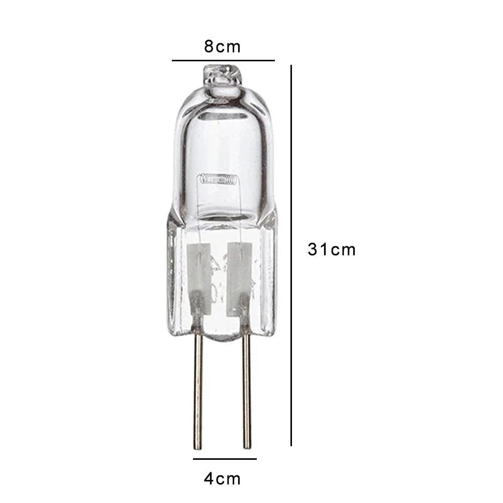 HoneyFly 10pcs G4 Halogen Lamp 24V 20W 35W 50W Warmwhite Halogen Bulb Clear G4 Crystal Machine Tool