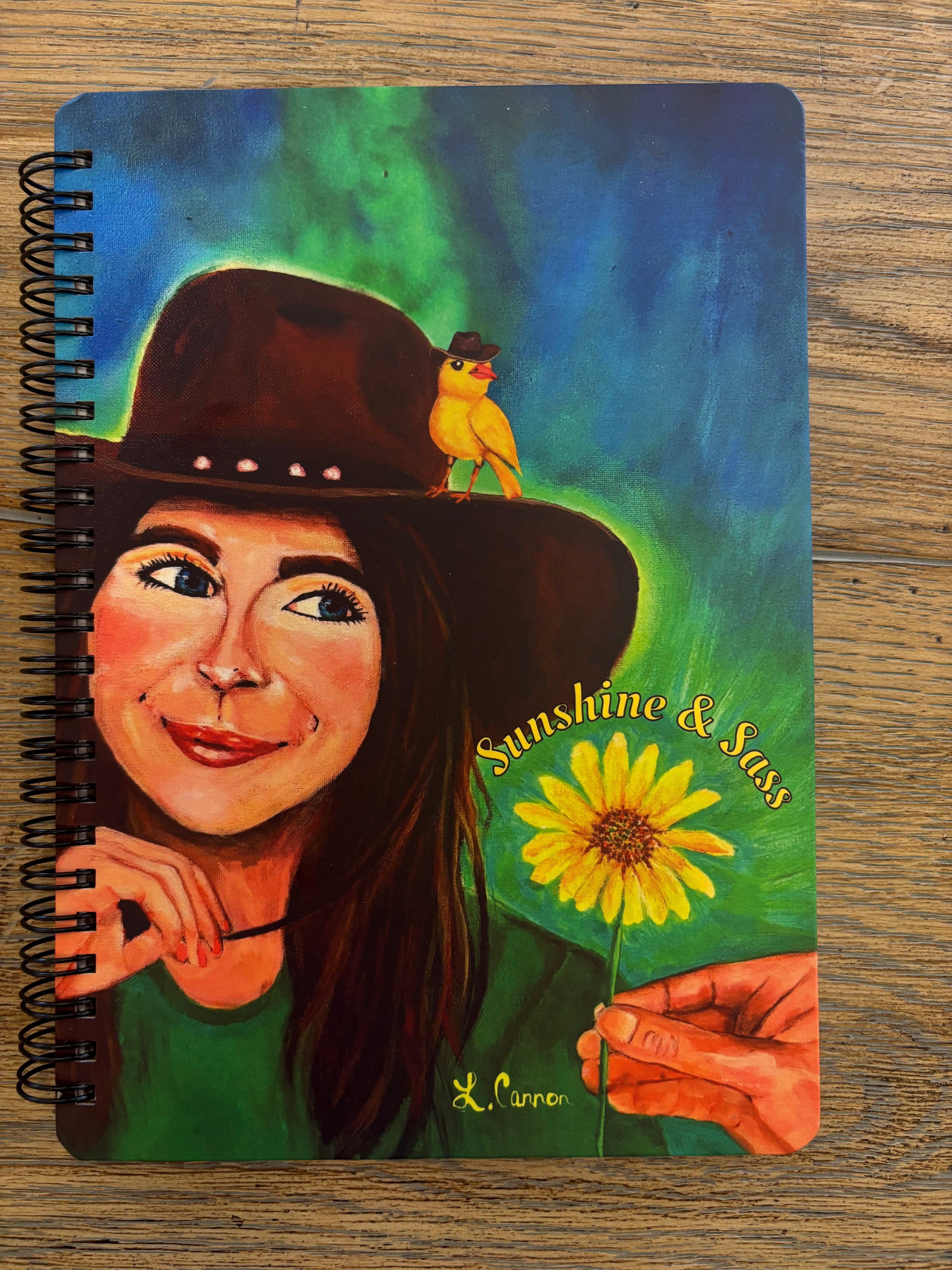 Sunshine & Sass Lined Hardcover Journal for Women - Colorful Notebook