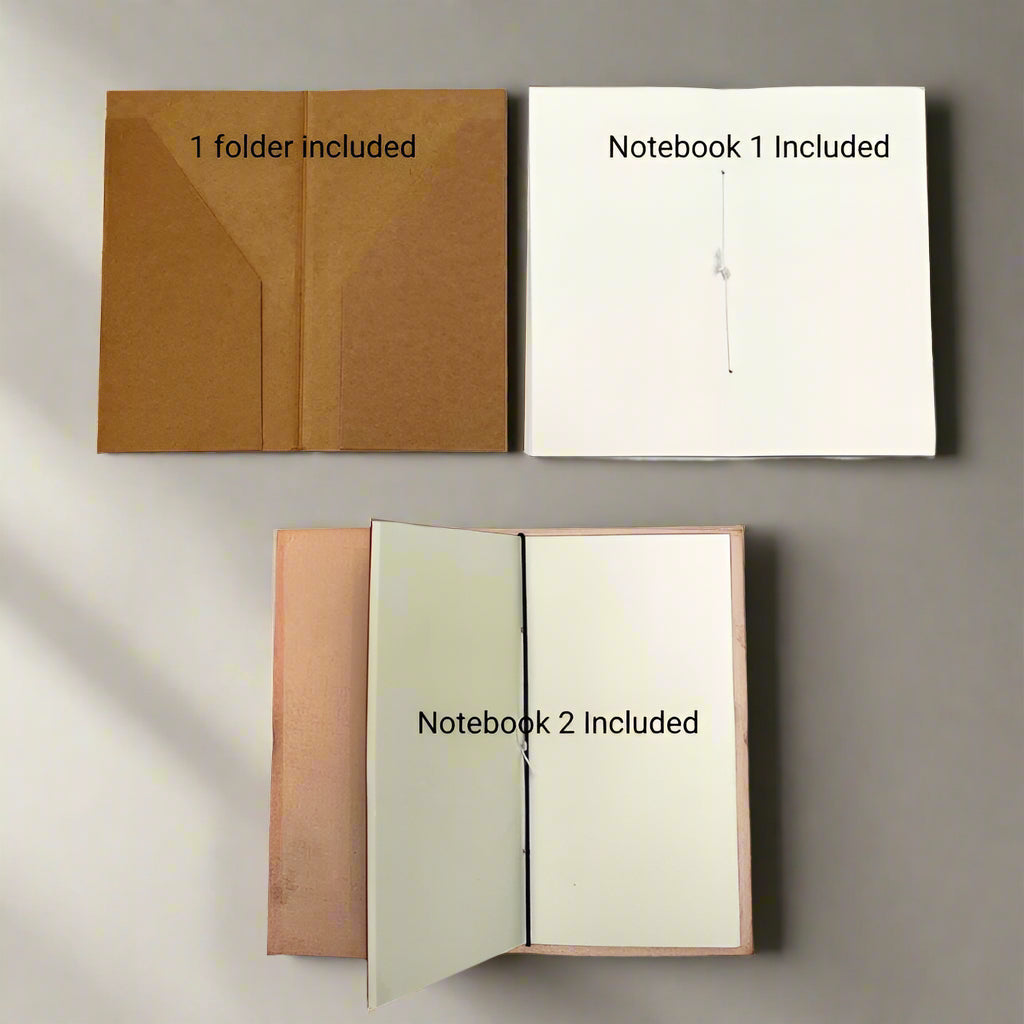Quote Traveler's Notebook | Handmade Leather Journal with Debossed Quotes