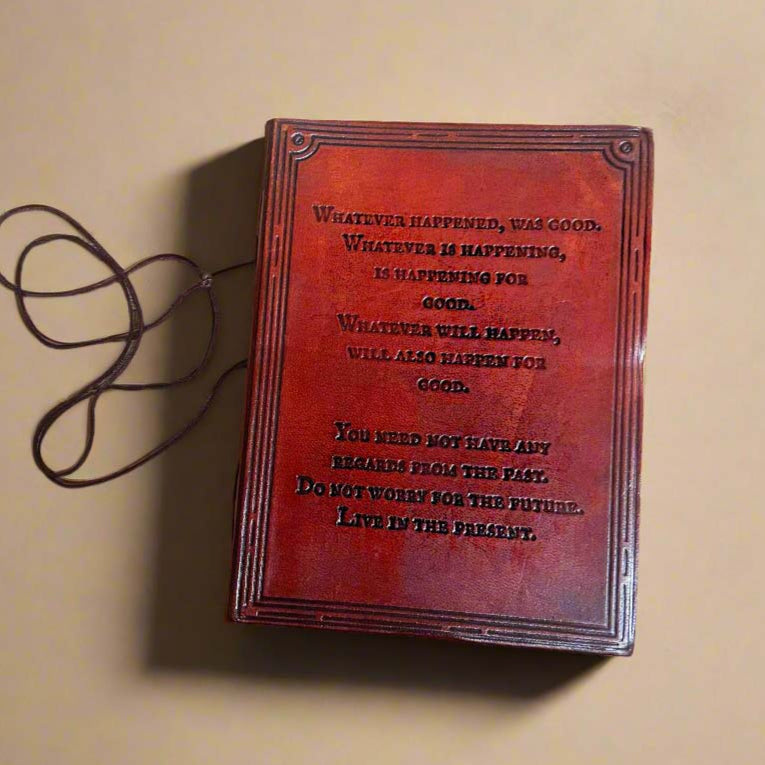 Whatever Happened Was Good Leather Journal