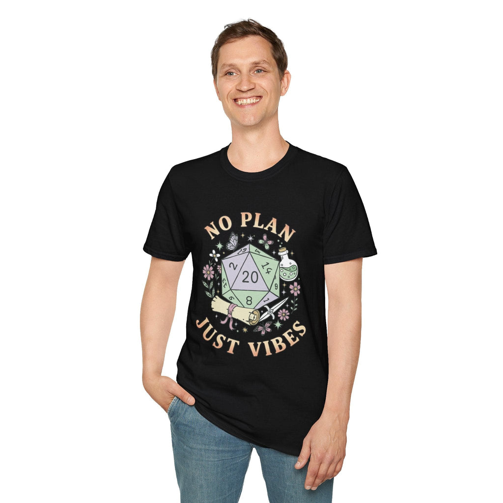 No Plan Just Vibes D&D T-Shirt